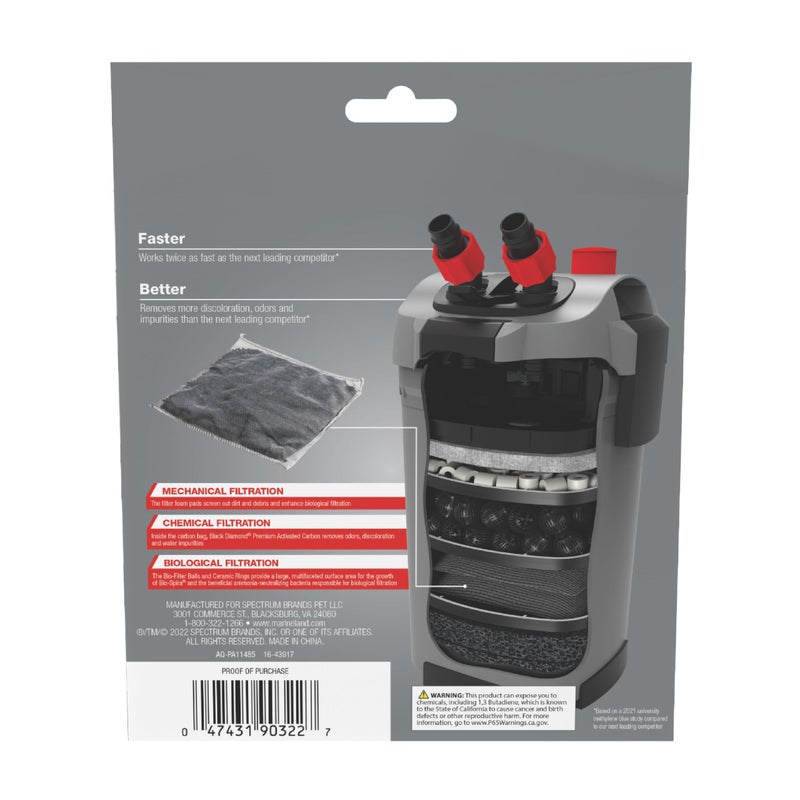 Marineland Carbon Bags, 2 Count, Support Chemical Aquarium Filtration, Rite-Size S, T and X, Fit All C-Series and Magniflow Canister Filters - Image 2